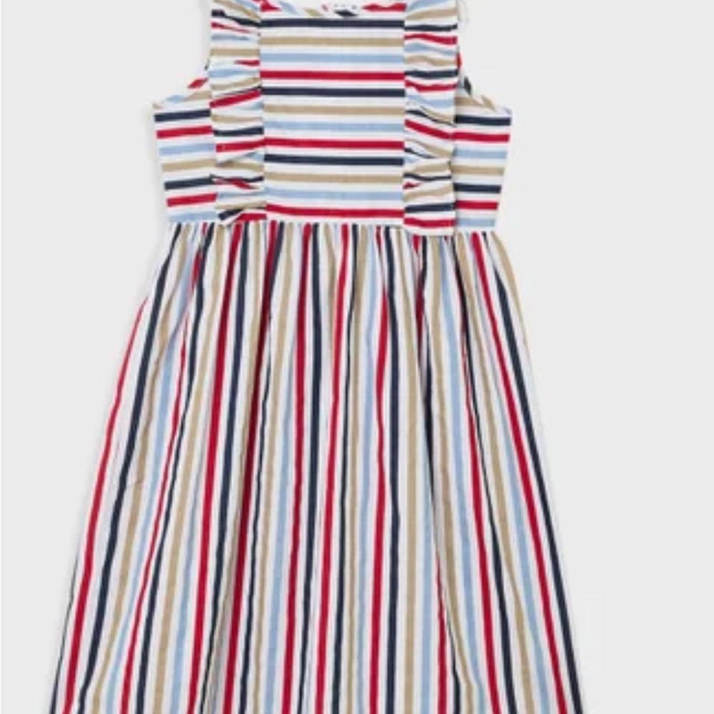 A.T.U.N. Striped Multicolor Kids Dress girl's sz 5-6